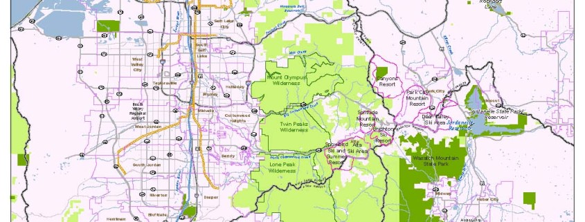 SkiUtah - Study Area Map